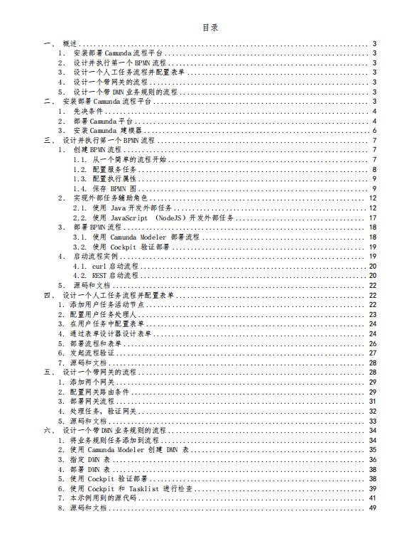 Camunda开源流程引擎快速入门文档 PDF 下载 图1