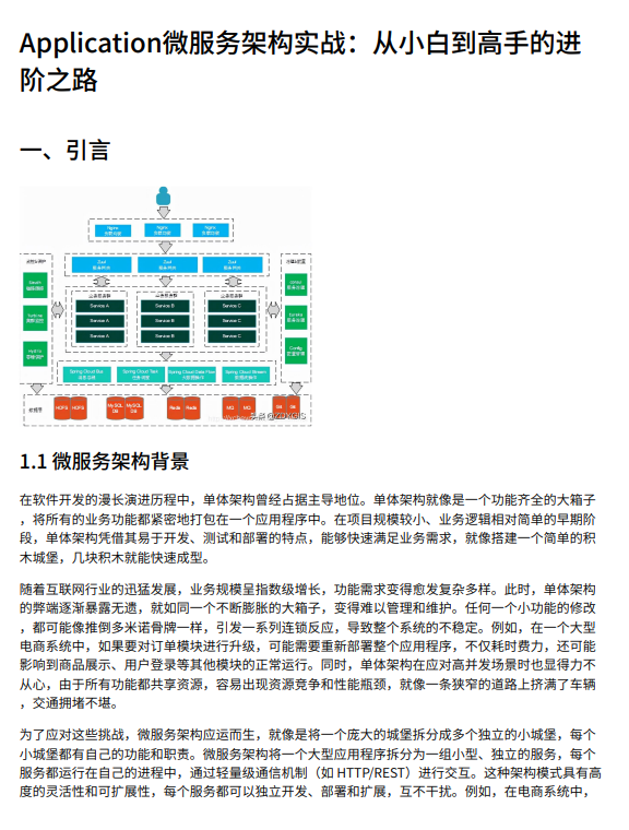 【微服务架构】基于Spring Cloud的电商系统实战：服务拆分、通信与治理全流程解析 图1